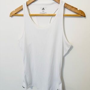 Adidas Women's Club Tennis White Racerback Tank Top